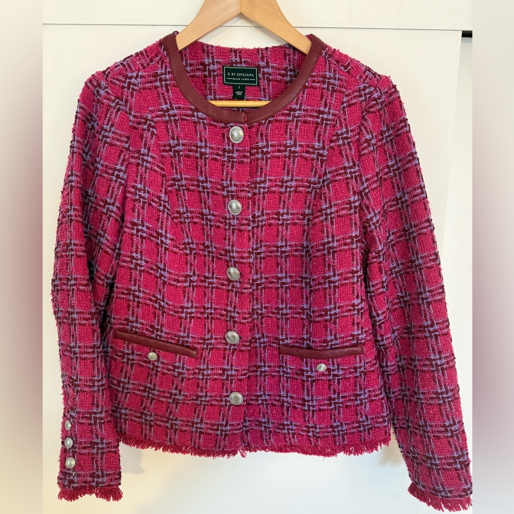 G by Guliana~ Black Label tweed blazer